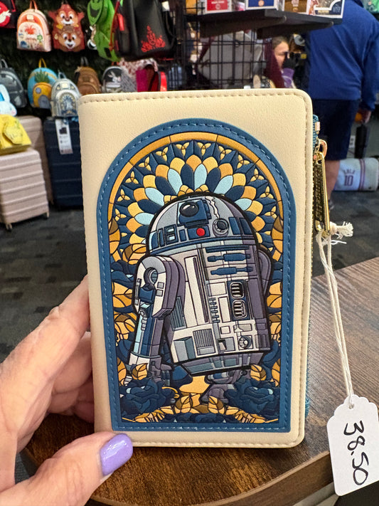Loungefly Star Wars R2D2 stained glass wallet