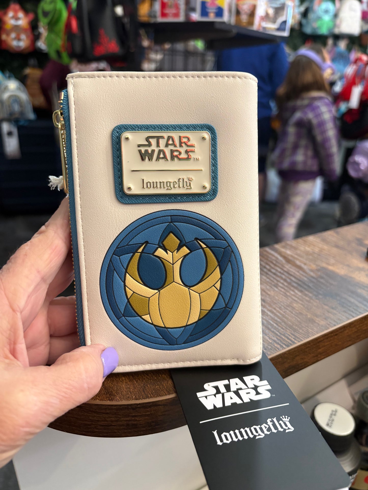 Loungefly Star Wars R2D2 stained glass wallet