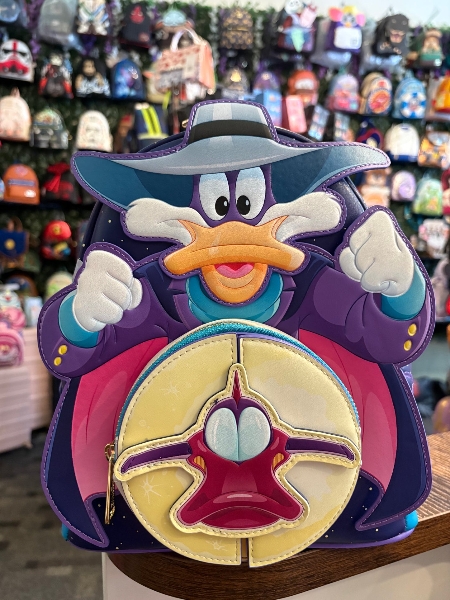 Loungefly Disney Darkwing Duck Glow in the dark mini backpack
