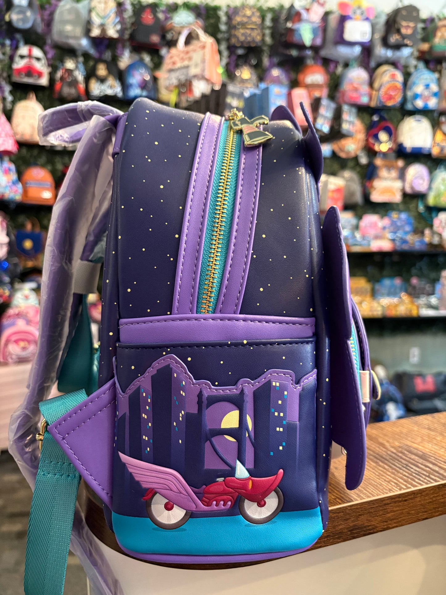Loungefly Disney Darkwing Duck Glow in the dark mini backpack