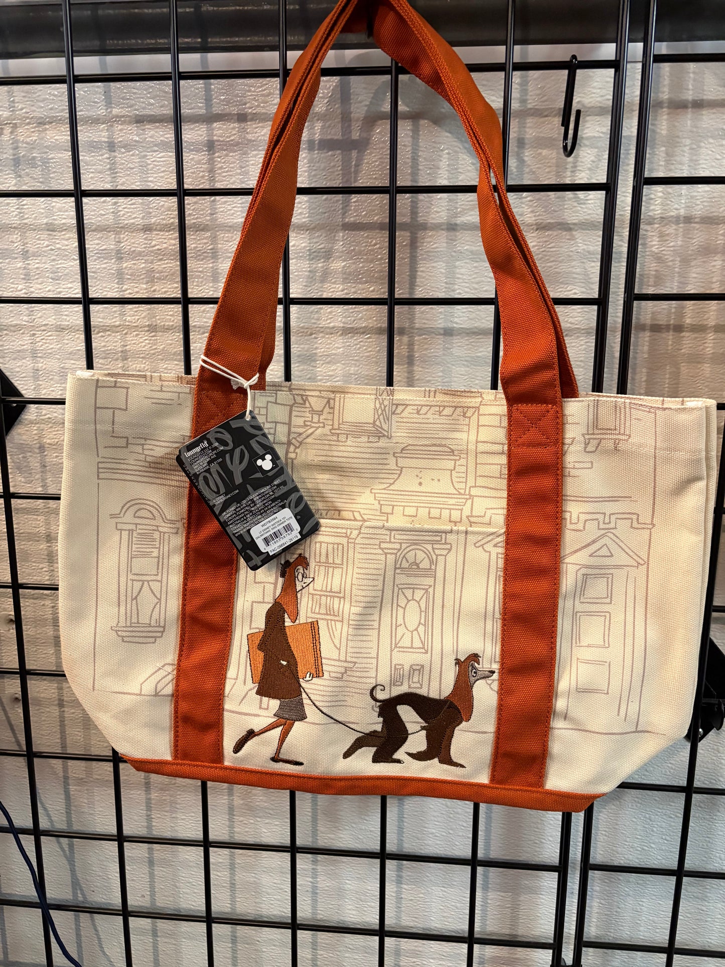 Loungefly Disney 101 dalmatians Dog Owner Canvas Tote soft tag