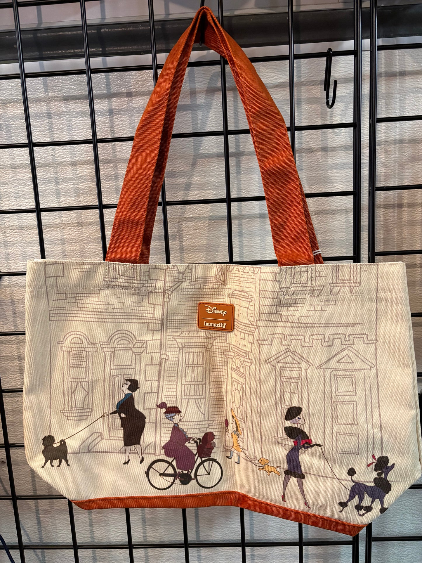 Loungefly Disney 101 dalmatians Dog Owner Canvas Tote soft tag