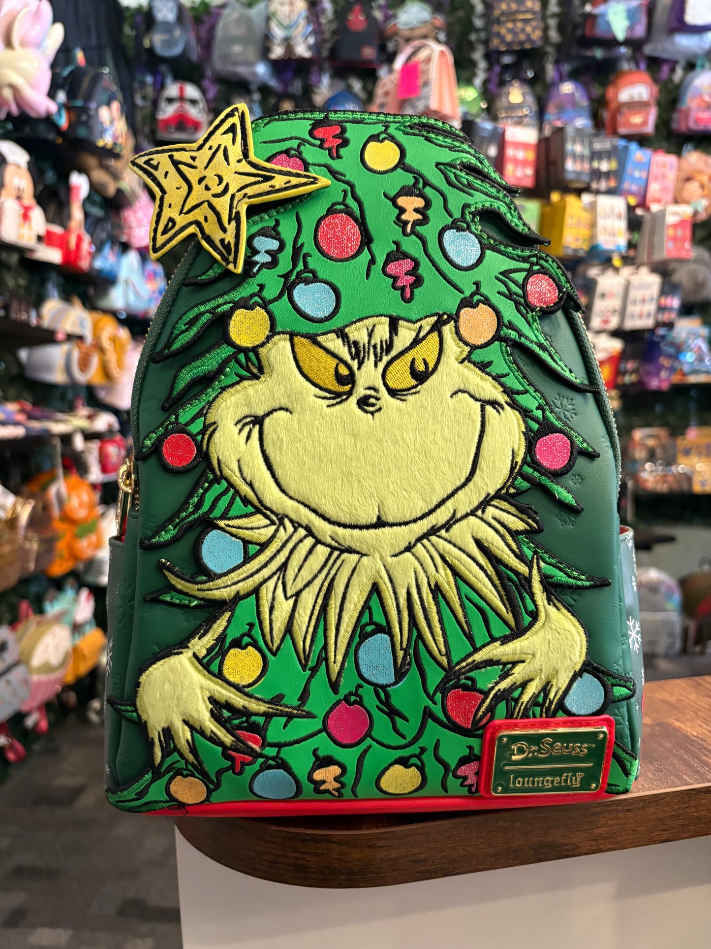 Loungefly Dr Suess Grinch Holiday Mini Backpack