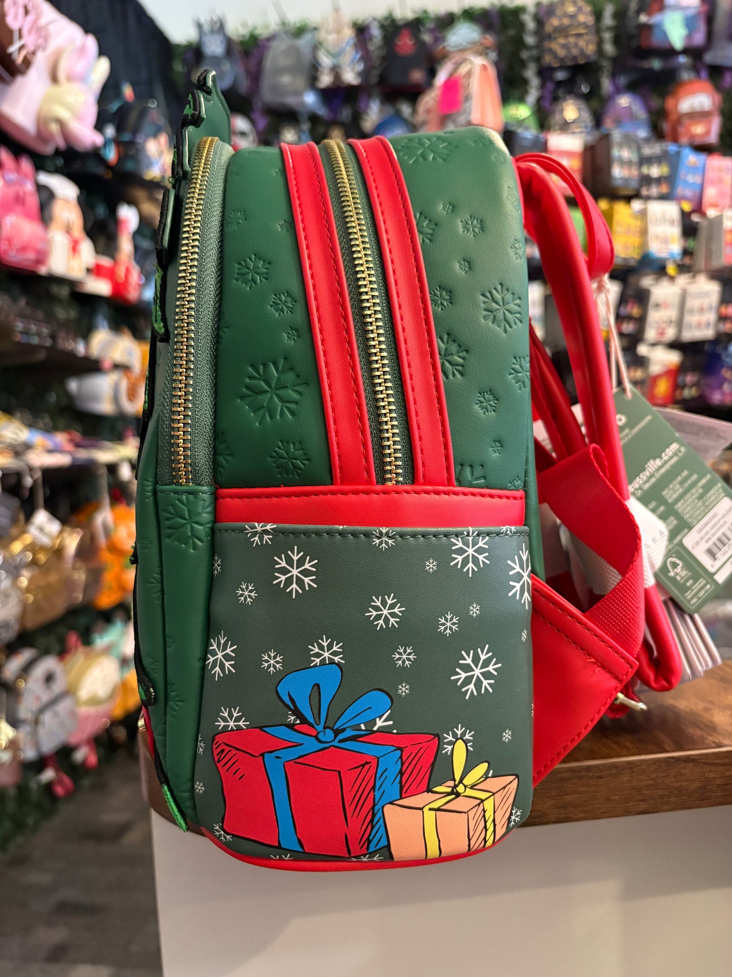 Loungefly Dr Suess Grinch Holiday Mini Backpack