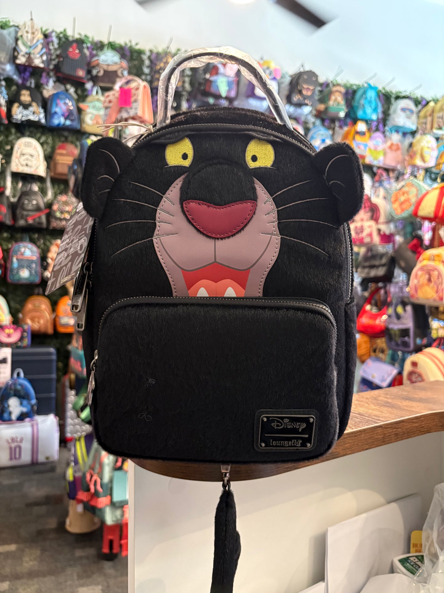 Loungefly Disney The Jungle Book Bagheera Black Faux fur