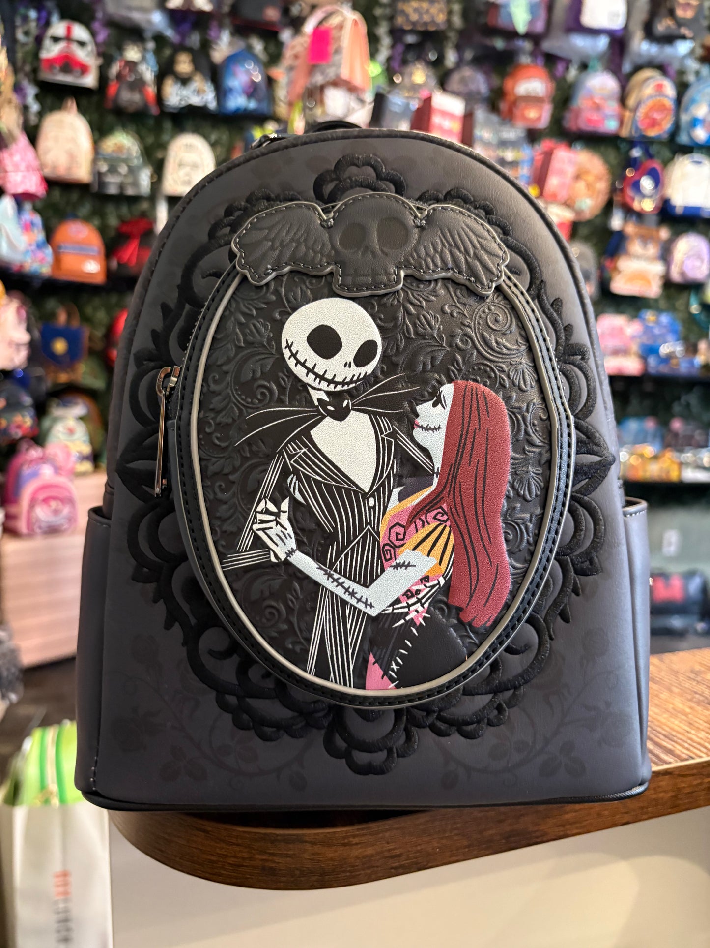Loungefly Nightmare Before Christmas Jack & Sally Cameo Mini Backpack