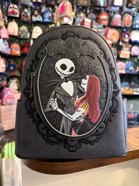 Loungefly Nightmare Before Christmas Jack & Sally Cameo Mini Backpack