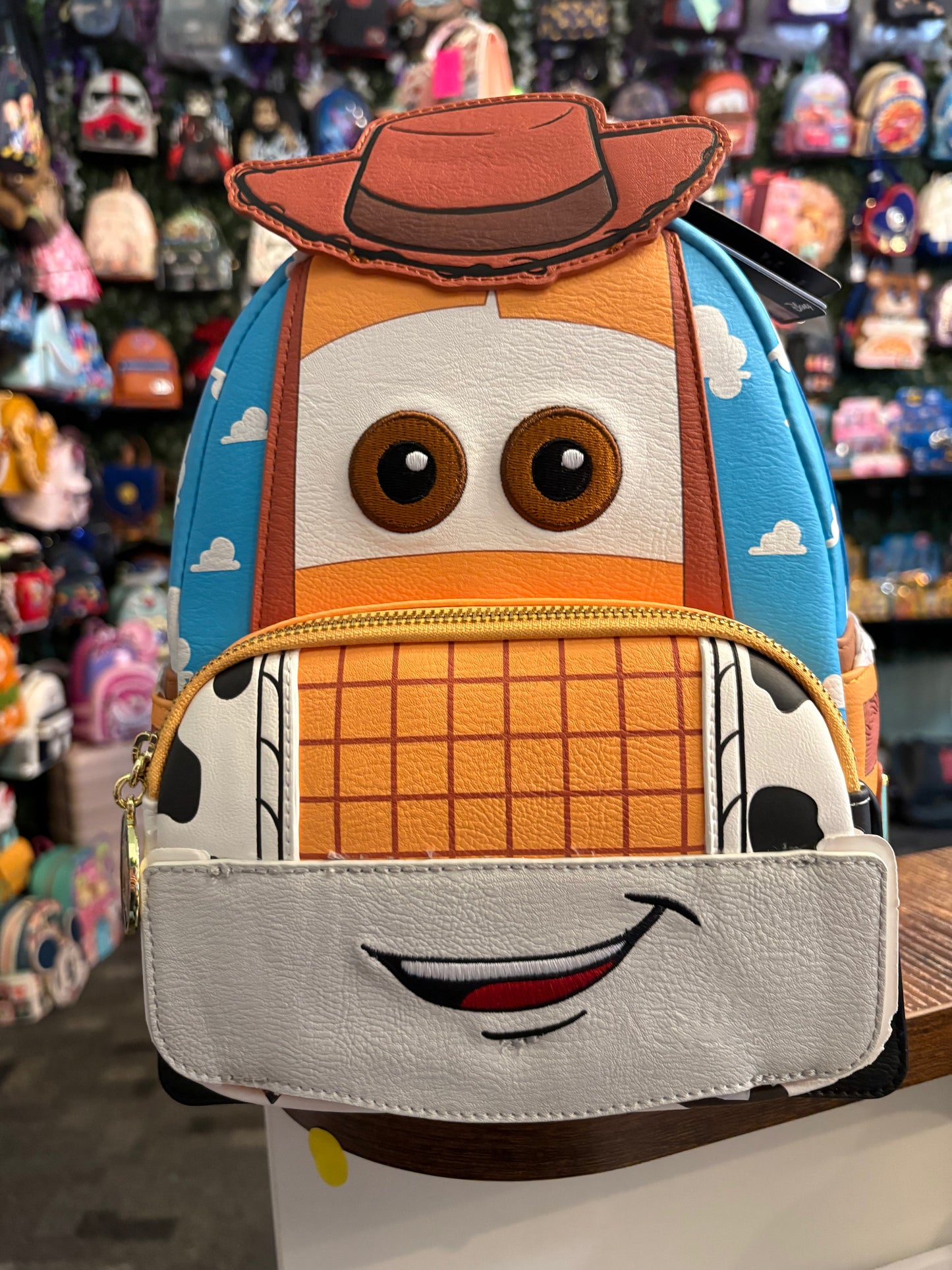Loungefly D23 Exclusive Toy Car Story Woody Mini Backpack