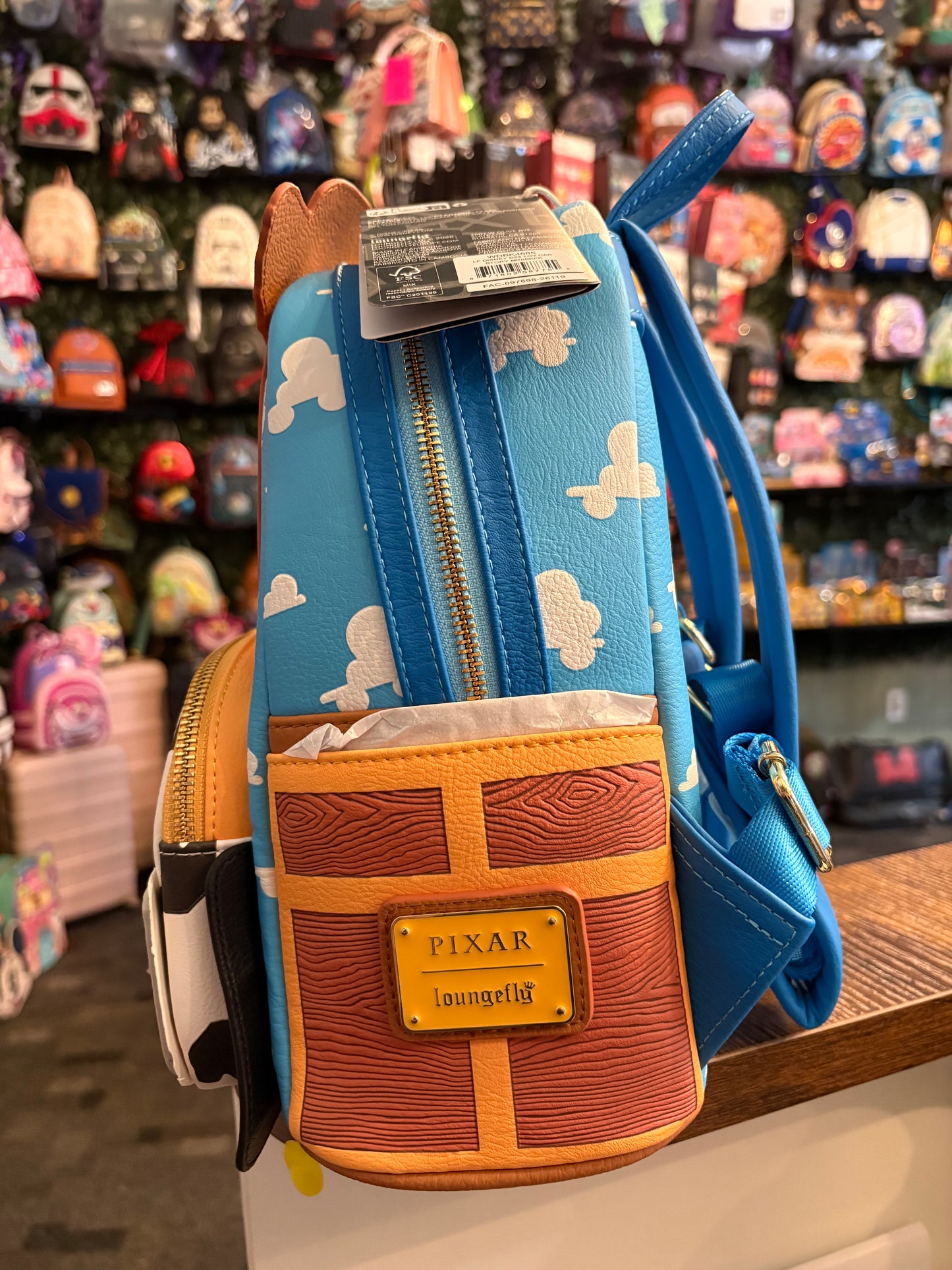 Loungefly D23 Exclusive Toy Car Story Woody Mini Backpack
