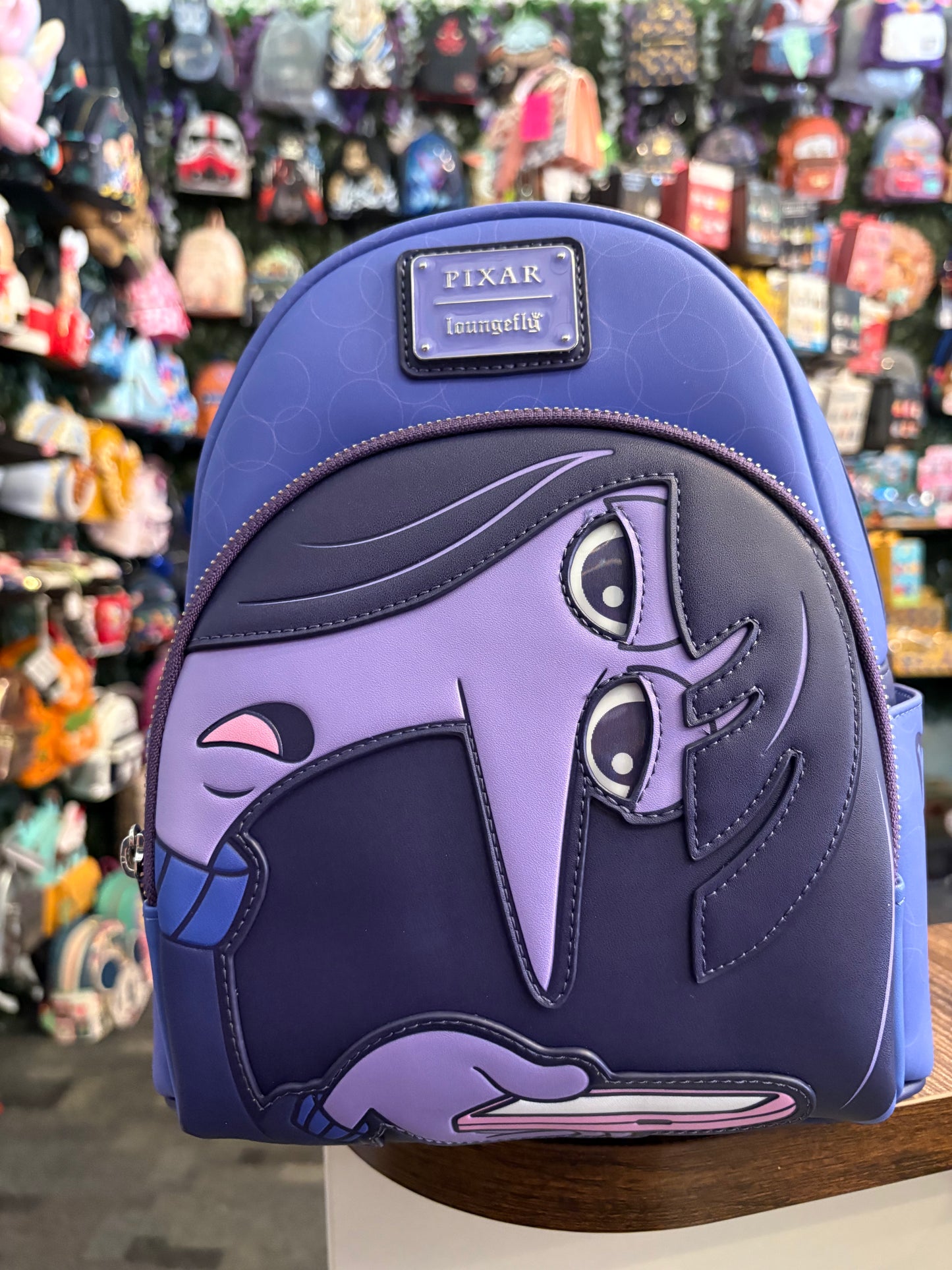 Loungefly Pixar Inside Out Ennui Lenticular mini Backpack