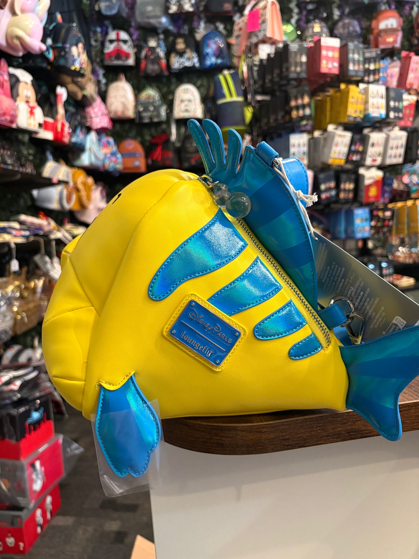 Loungefly Disney Parks Exclusive Flounder Crossbody Bag