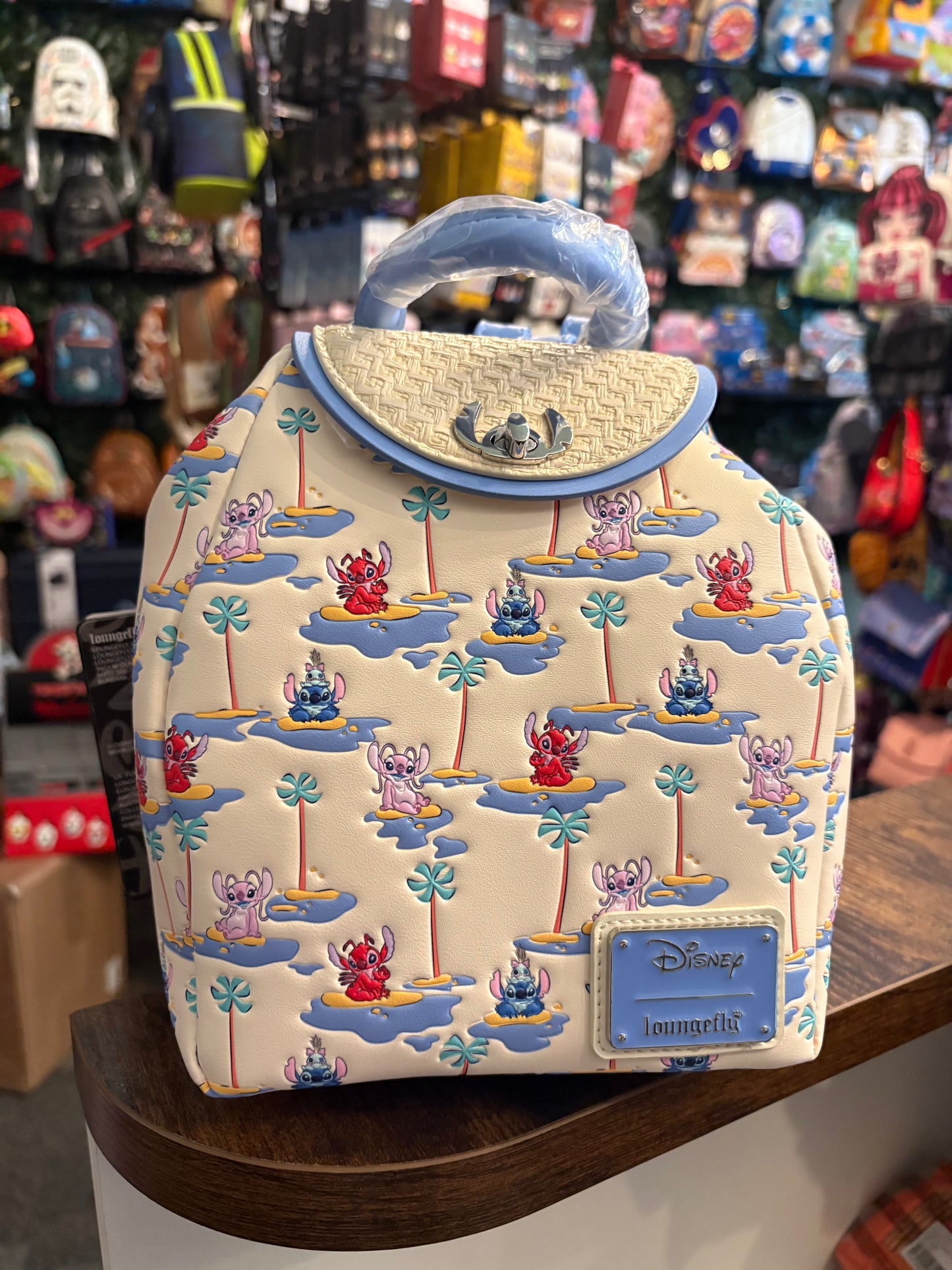 Lougefly Disney Stitch Micro mini Backpack all over print