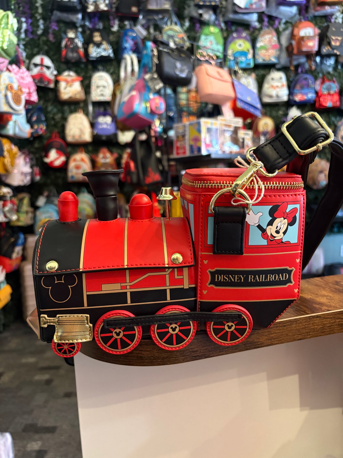 Loungefly Mickey and Minnie Train Crossbody 2026