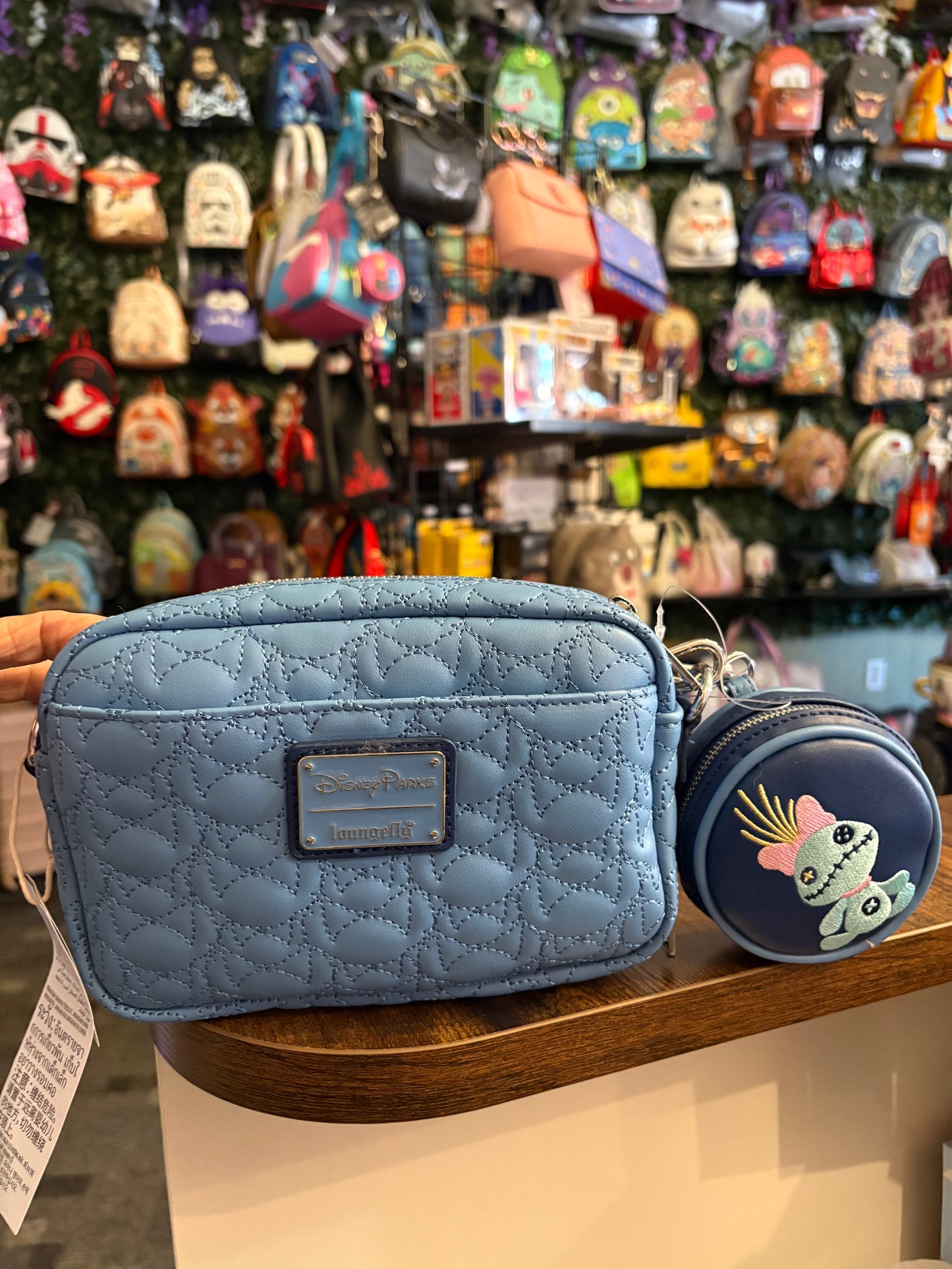 Loungefly Disney Parks Stitch Crossbody w/coin purse