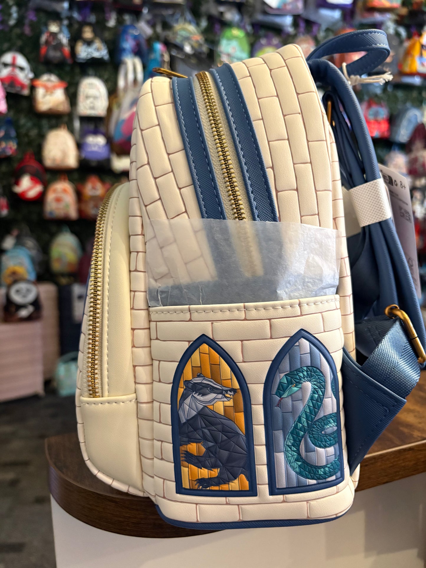 Loungefly Harry Potter Hedwig stained glass mini Backpack