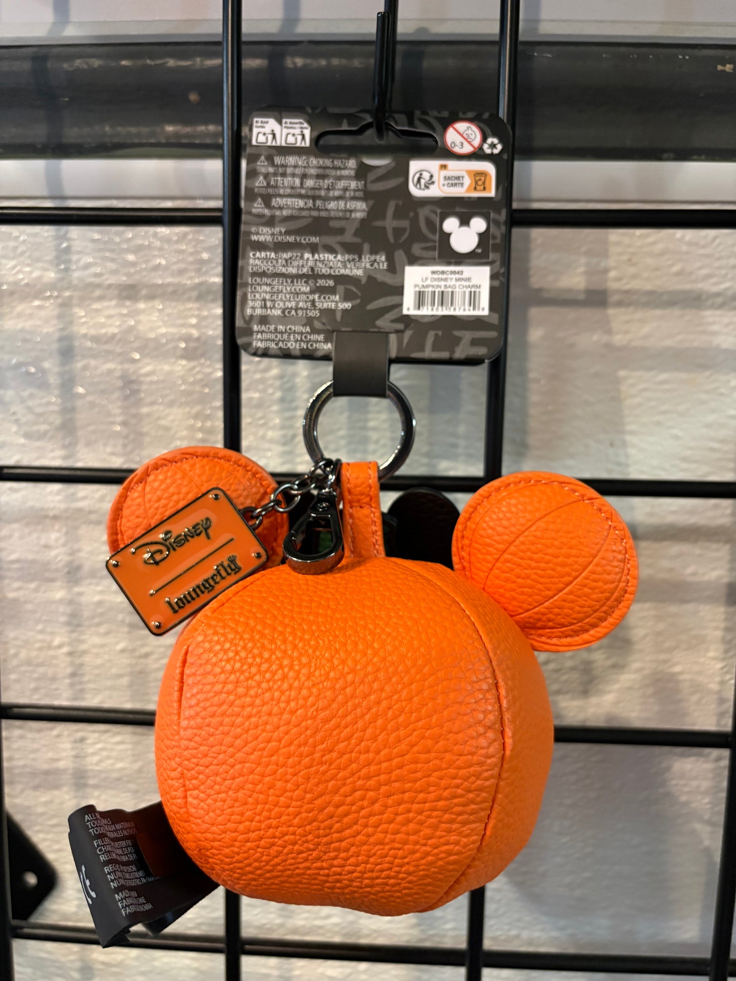 Loungefly Disney Minnie Mouse Pumpkin Bag Charm