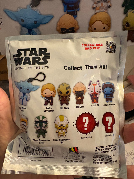 Monogram Star Wars Revenge of the Sith Collectible Mystery bag clip
