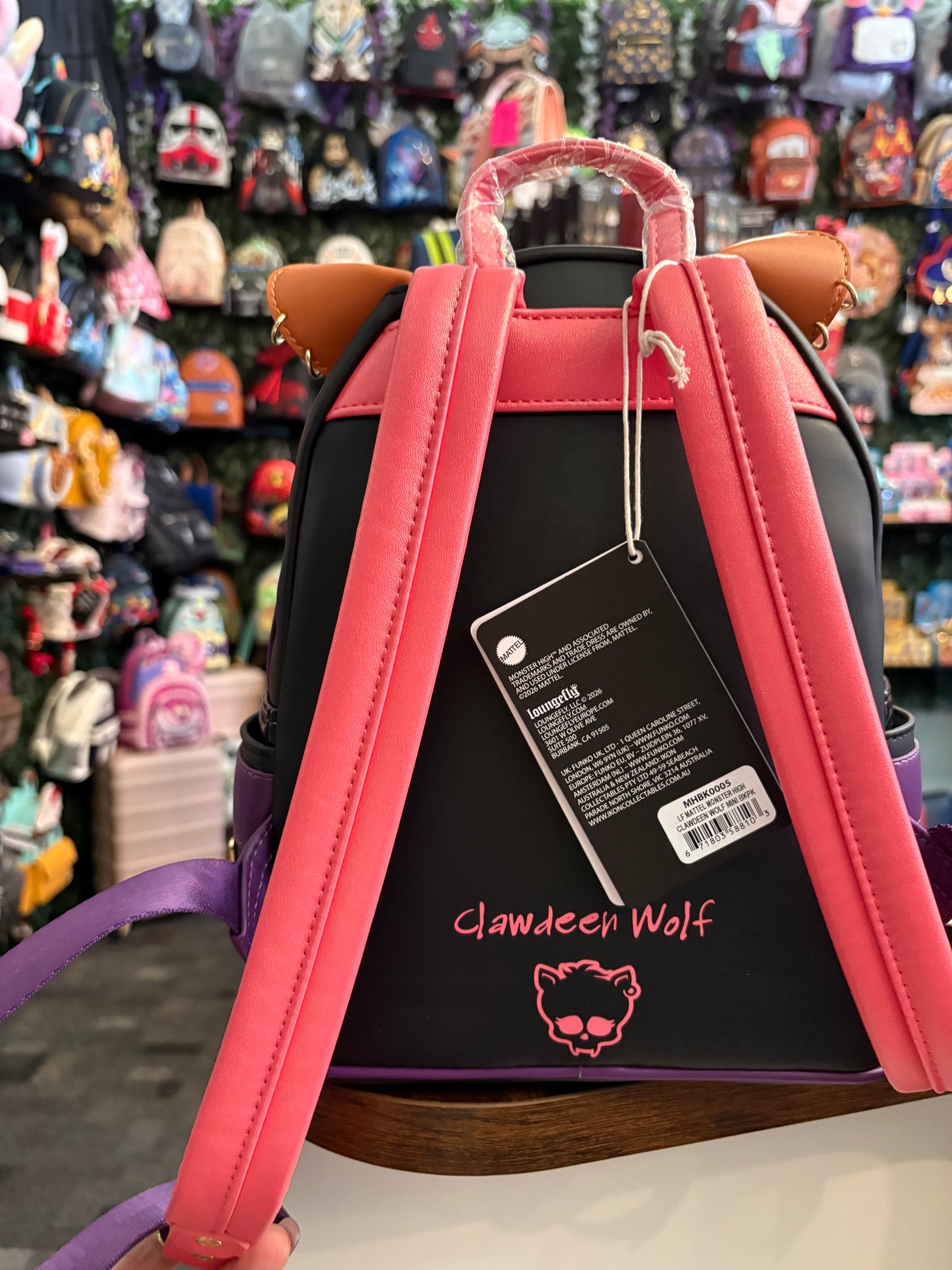 Loungefly Monster High Clawdeen Wolf mini Backpack