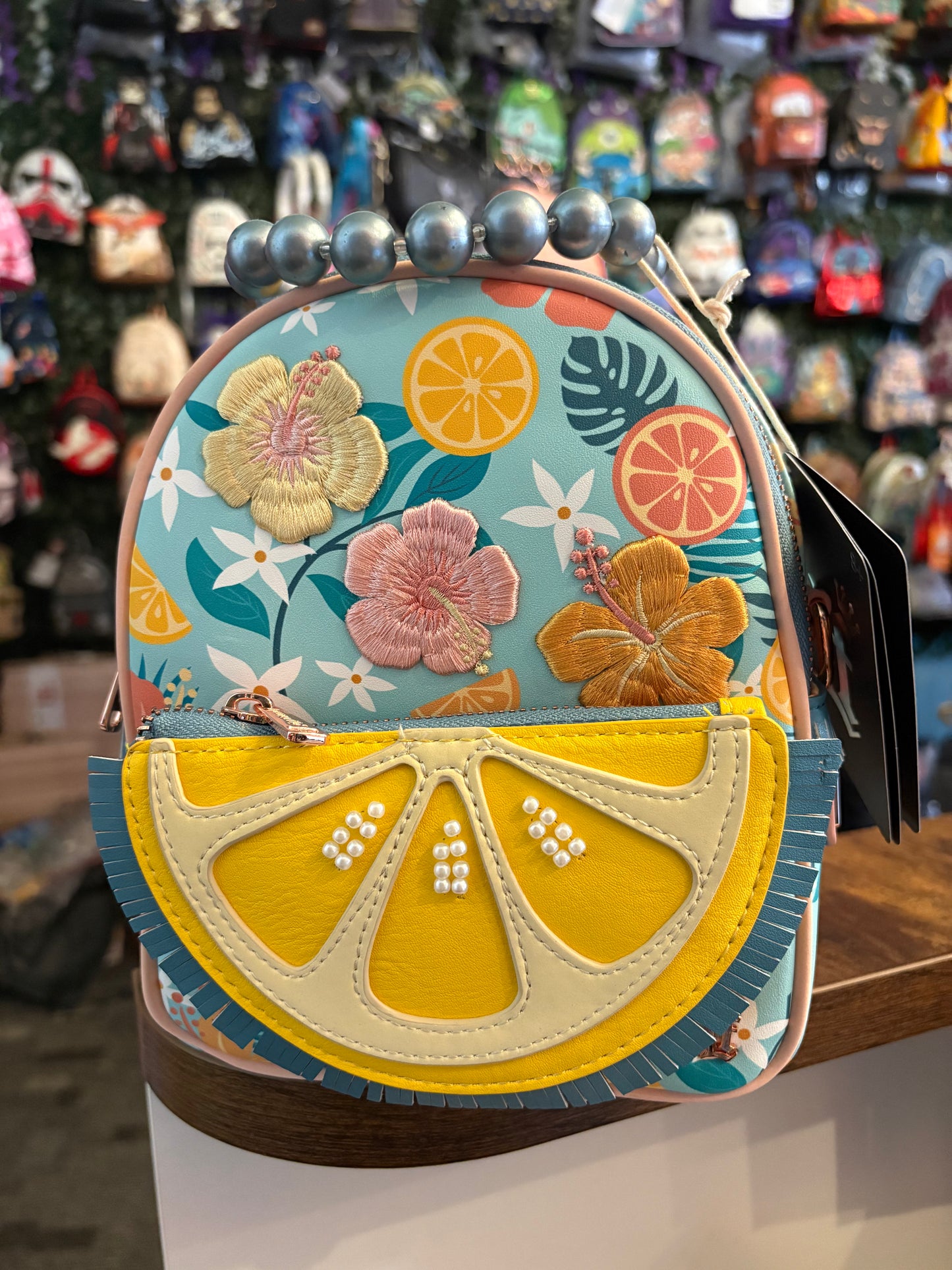 Loungefly Branded Lemon Convertible mini backpack/crossbody