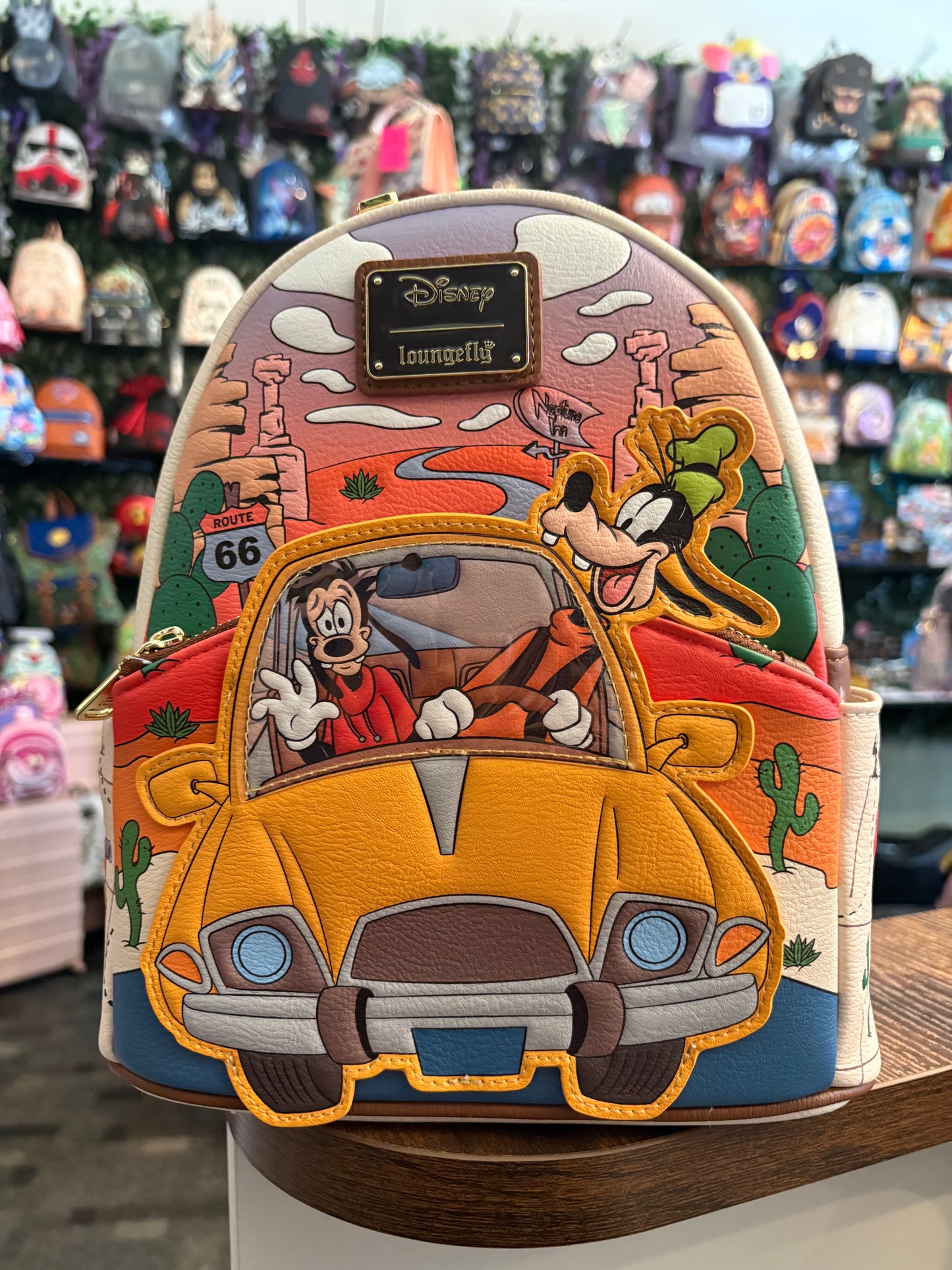 Loungefly Disney Goofy Family Road Trip Movie Mini Backpack