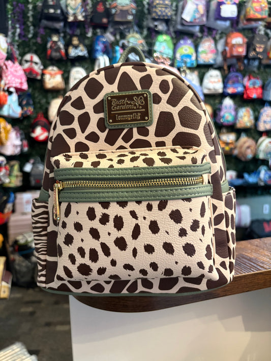 Loungefly Busch Gardens Exclusive Animal Print mini backpack