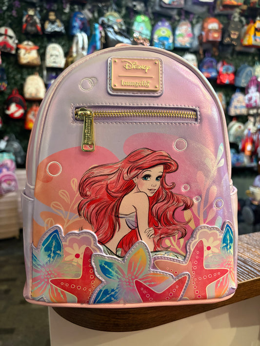 Loungefly The Little Mermaid Ariel Soft floral Mini Backpack