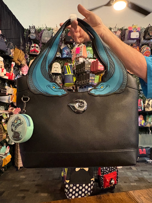 Loungefly The Little Mermaid Flotsam and Jetsam Handbag with Coin Bag