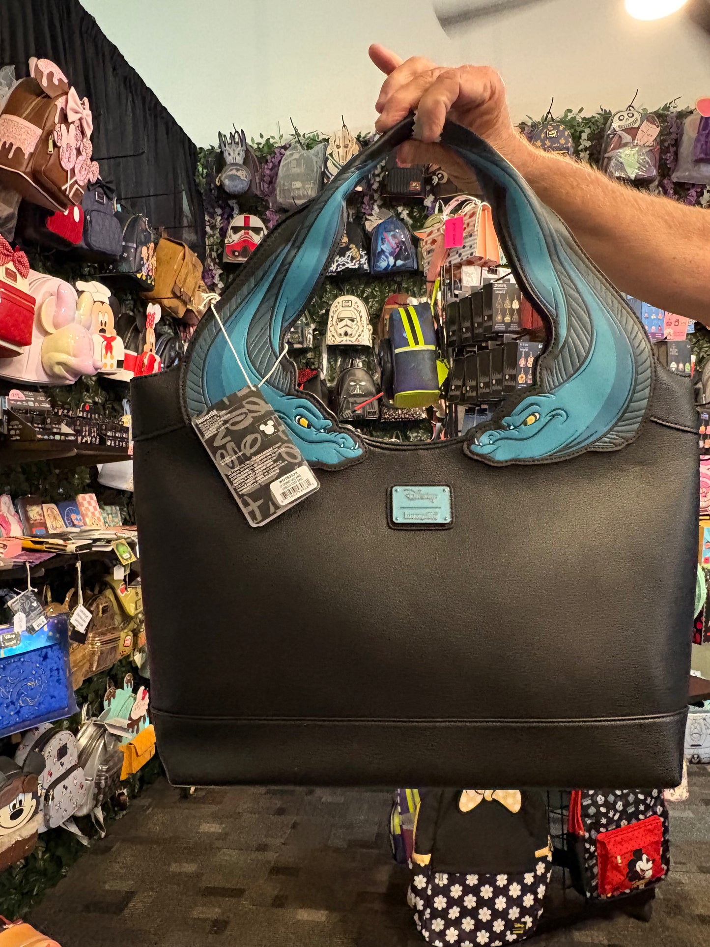 Loungefly The Little Mermaid Flotsam and Jetsam Handbag with Coin Bag