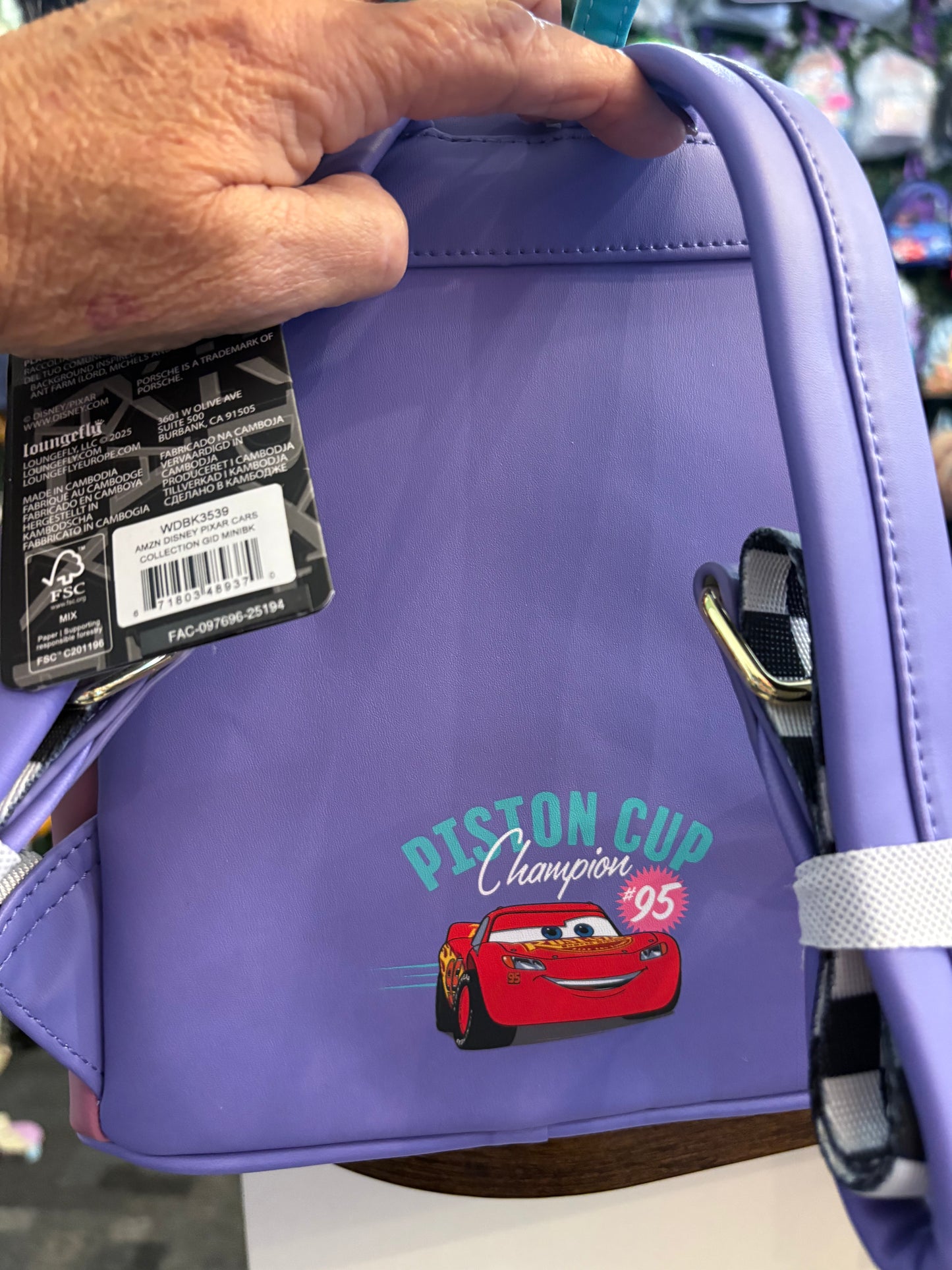 Loungefly Pixar Cars Flo's Diner Piston Cup Champion