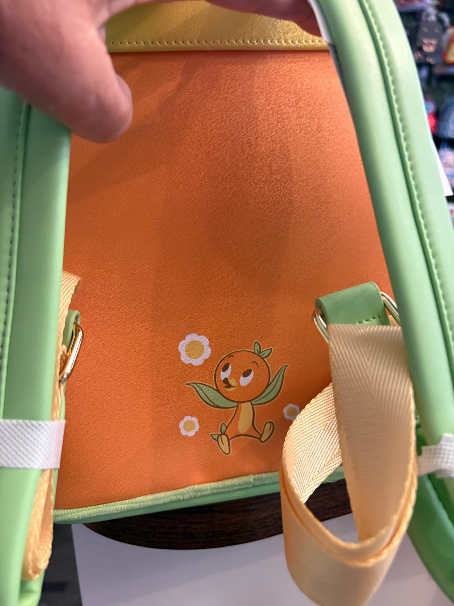 Loungefly Disney Parks Epcot Orange Bird Corduroy mini backpack