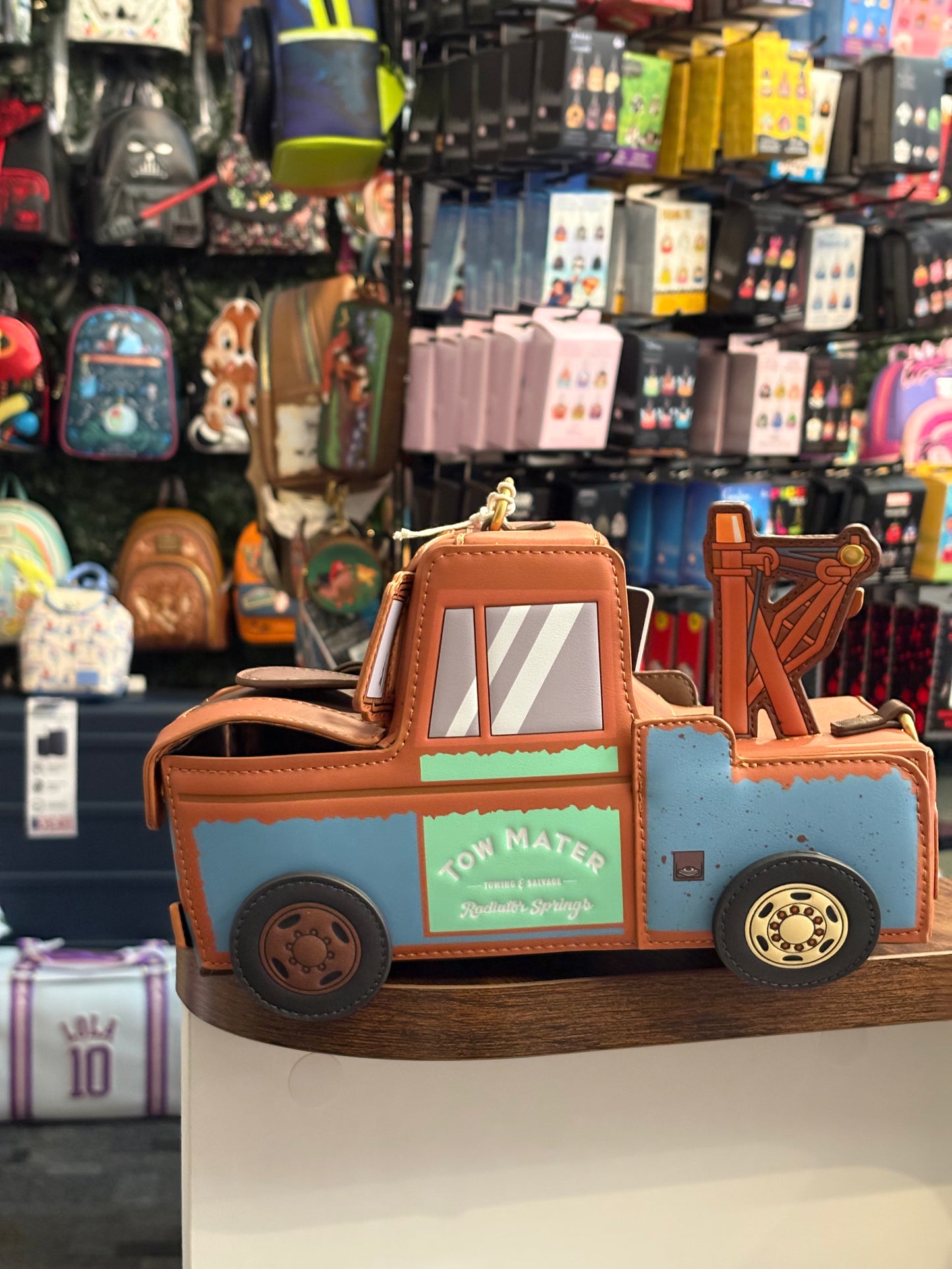 Loungefly Disney Pixar Cars Mater Figural Crossbody