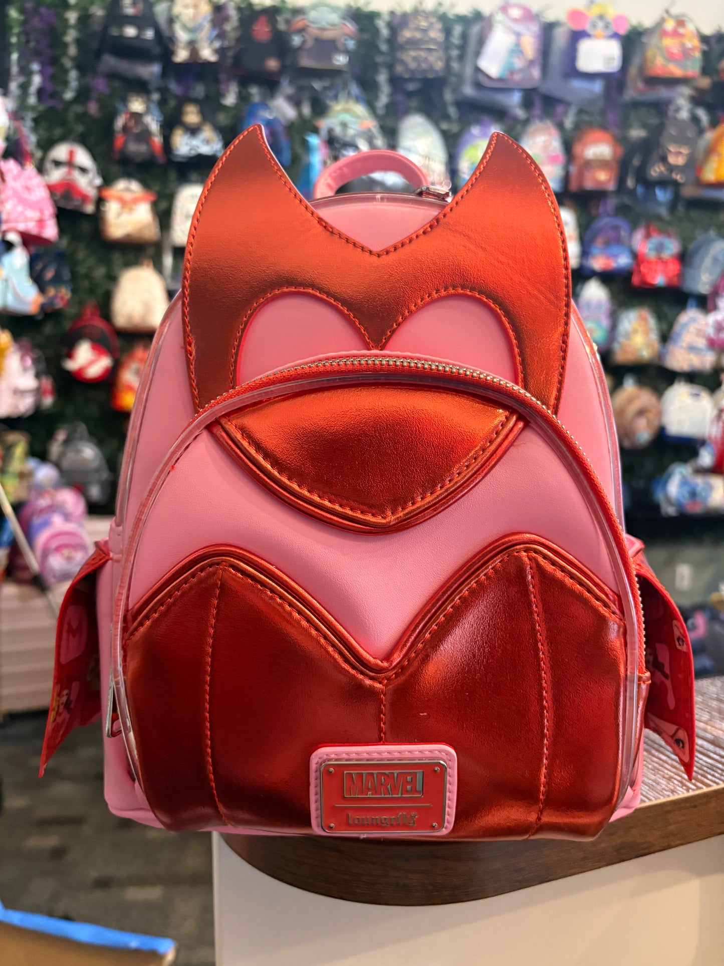 Loungefly Marvel Witch Wanda Mini Backpack lights up