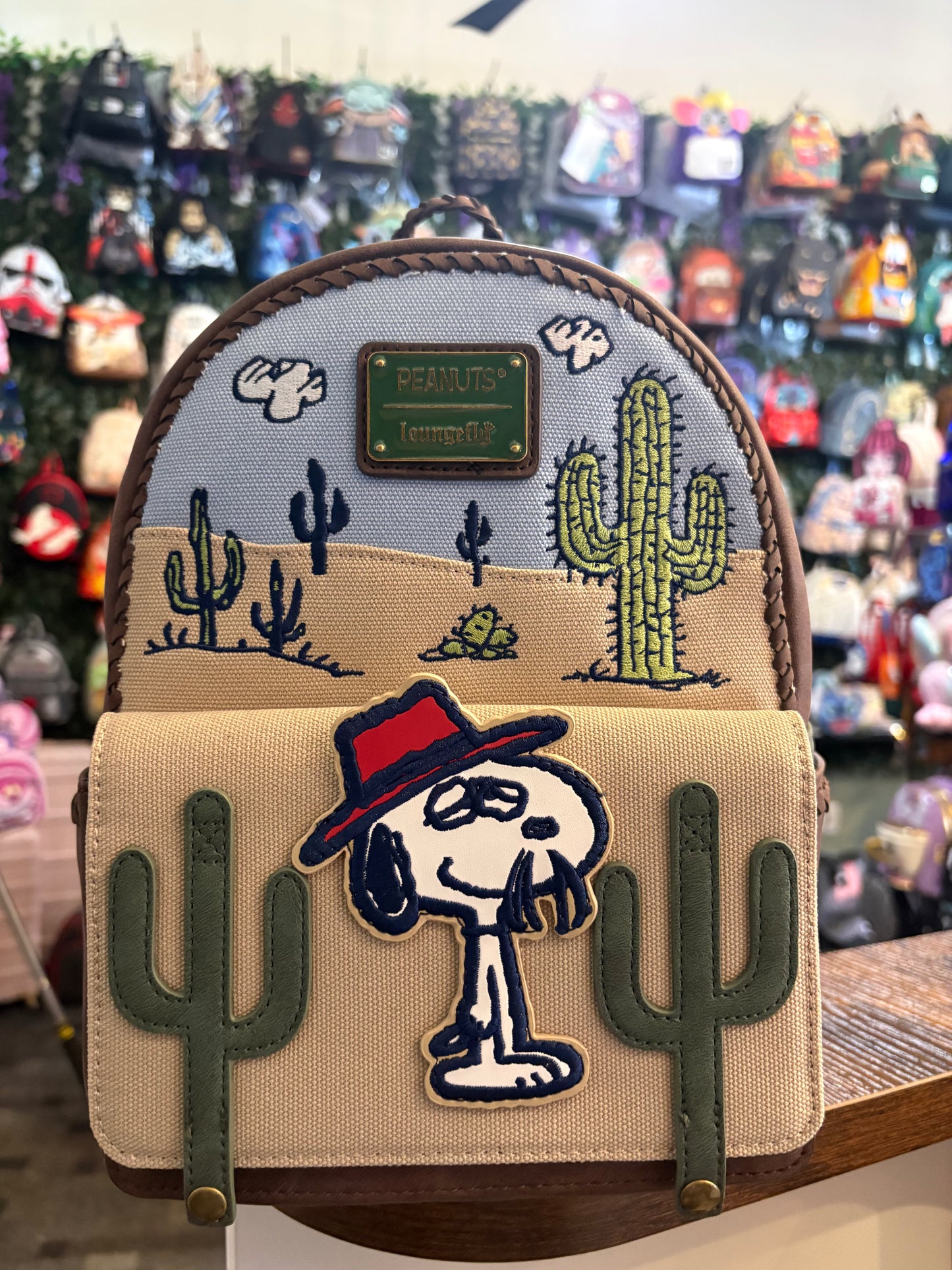Loungefly Peanuts Spike Desert Mini Backpack