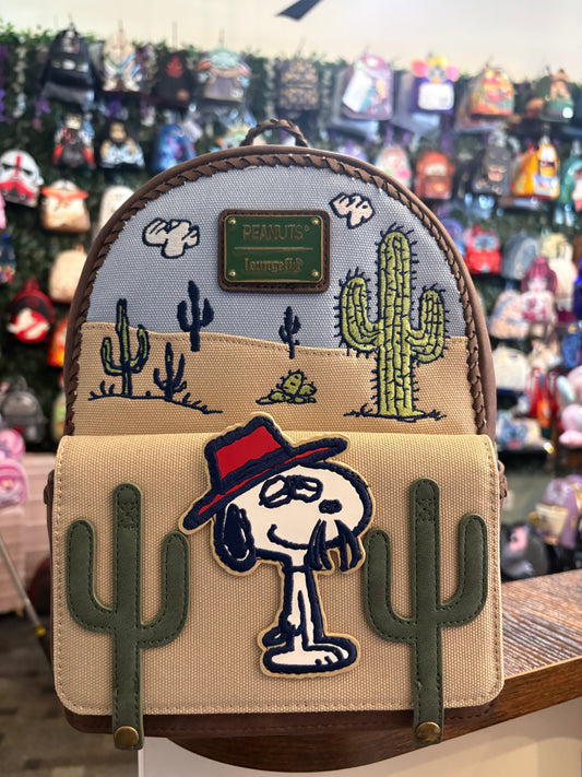 Loungefly Peanuts Spike Desert Mini Backpack