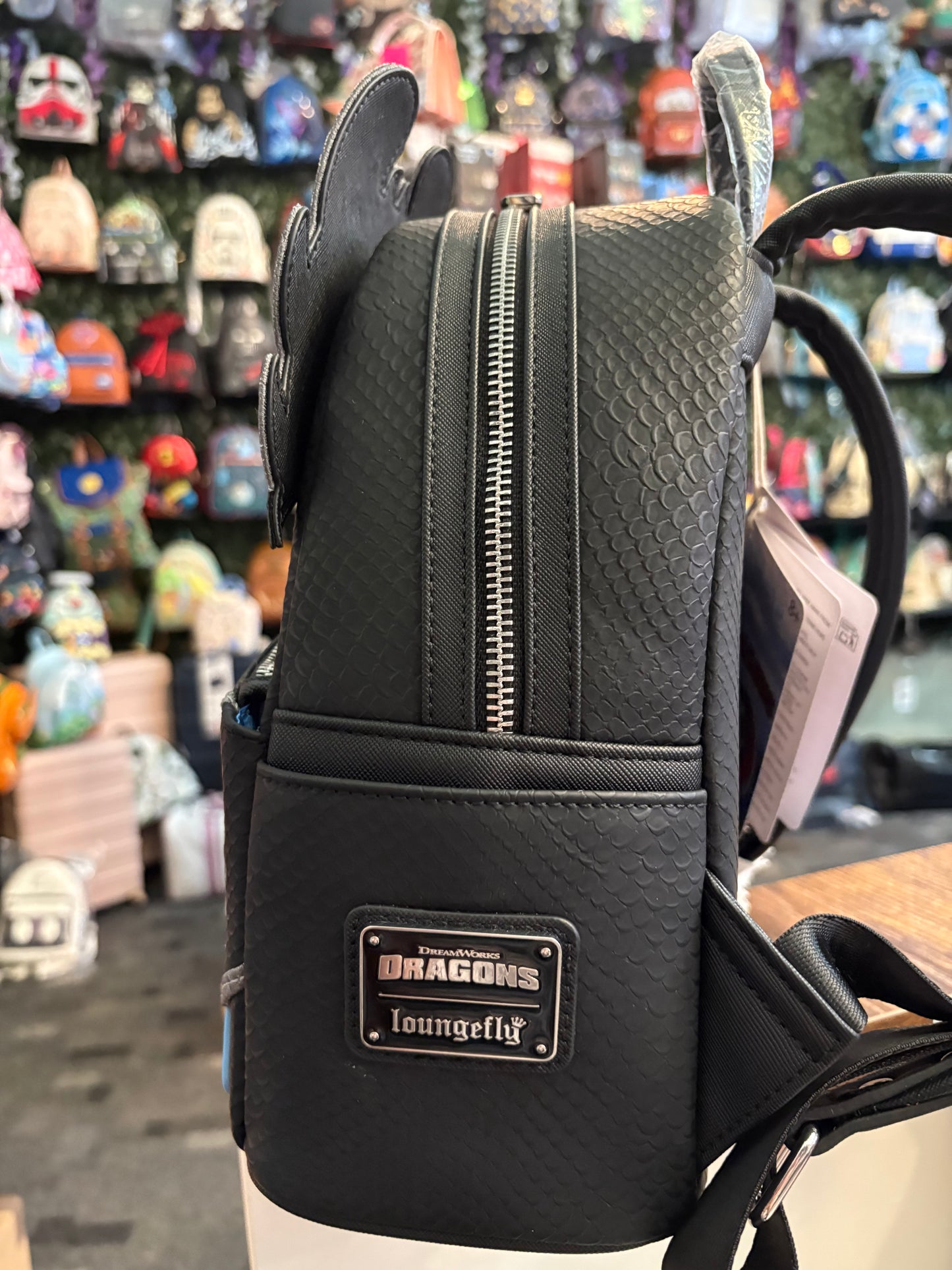 Loungefly How To Train Your Dragon Toothless with Fish Mini Backpack