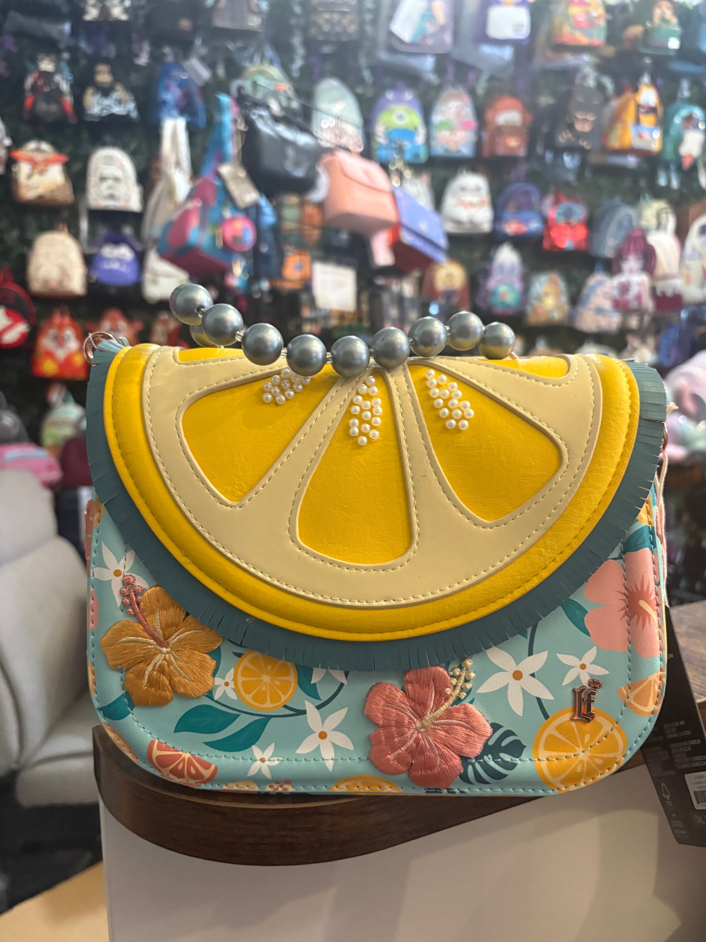 Loungefly Branded Lemon Crossbody convertible