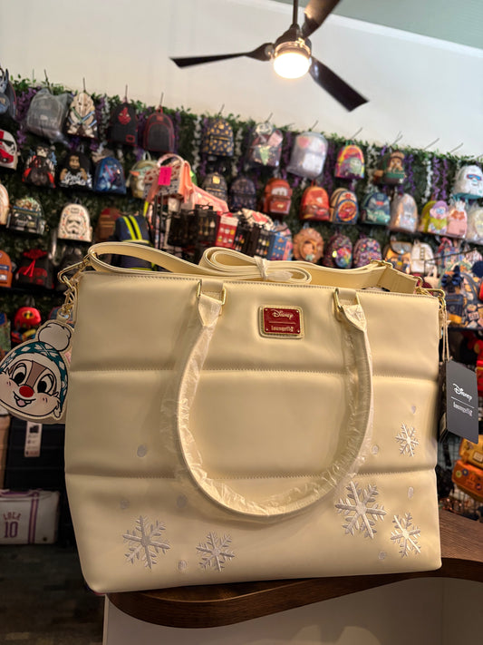 Loungefly Mickey and Friends Puff Quilted Tote with Coin Purses