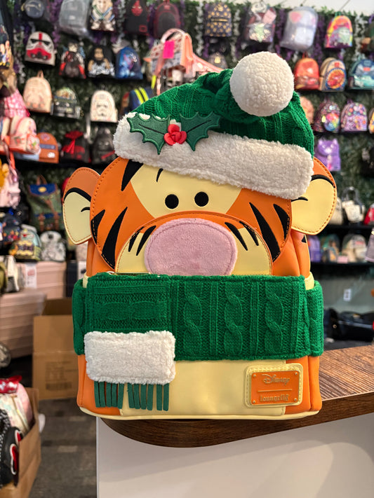 Loungefly Disney Winnie the Pooh Tigger Christmas Sweater mini backpack