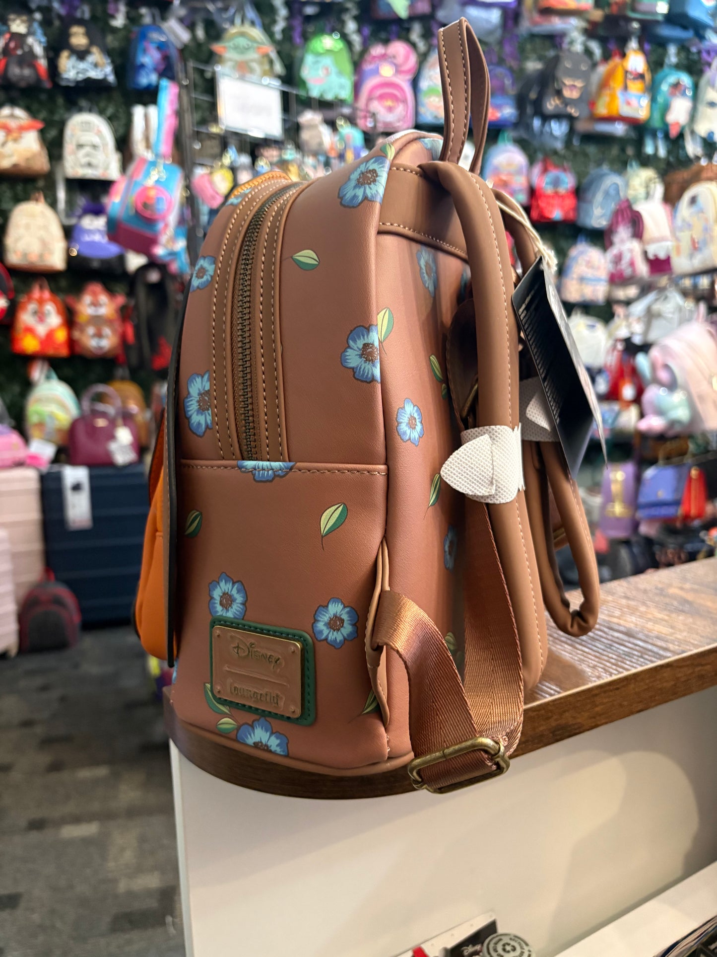 Loungefly Disney The Fox and The Hound Cosplay mini backpack Moveable ears