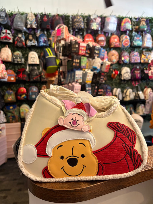 Loungefly Disney Winnie the Pooh and Piglet Holiday Crossbody