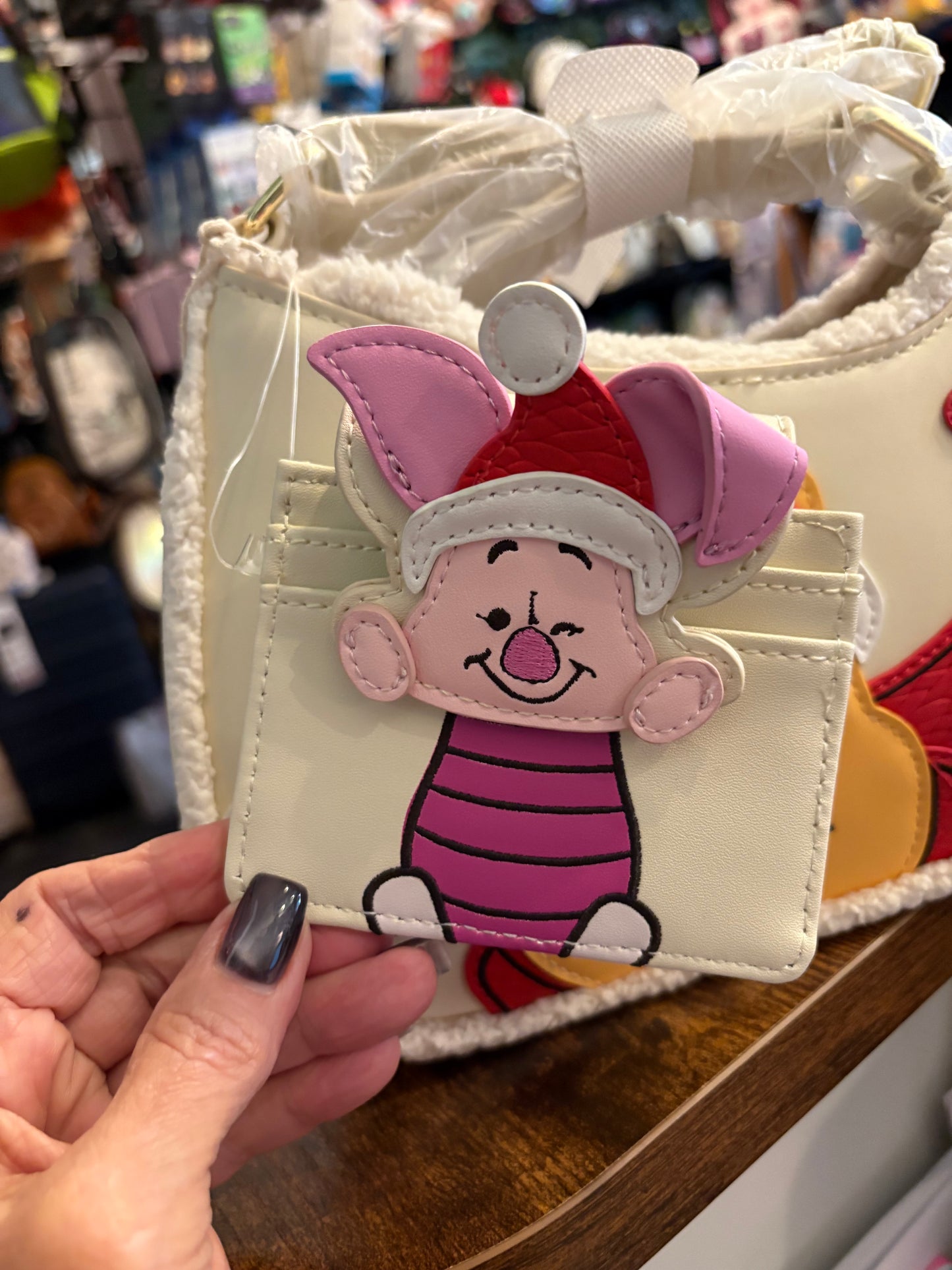 Loungefly Disney Winnie the Pooh and Piglet Holiday Crossbody