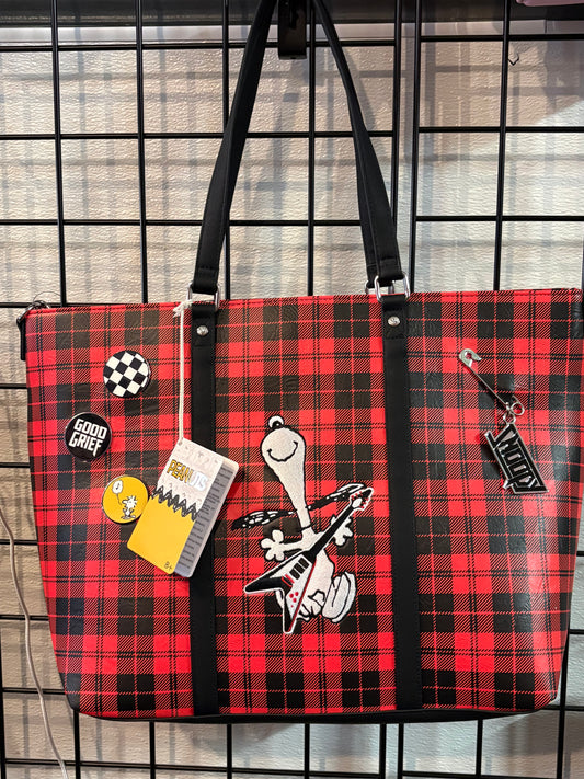 Loungefly Peanuts Grunge Tote