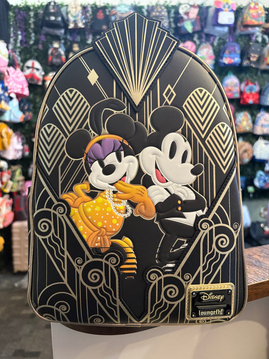 Loungefly Disney Great Gatsby Mickey and Minnie Backpack