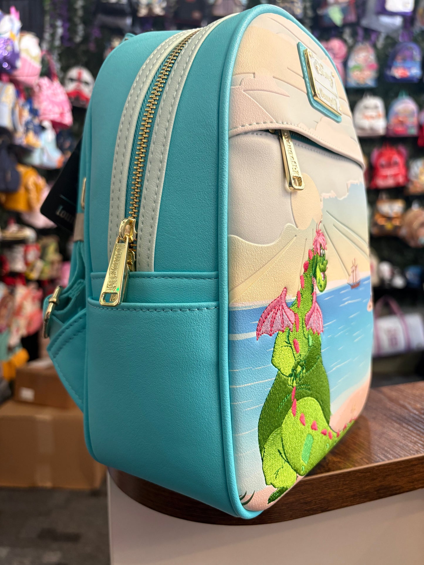 Loungefly Disney Pete's Dragon Beach Scene mini Backpack