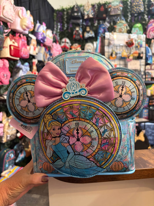 Loungefly Disney Princess Stained glass Collection Cinderella With Ears to match