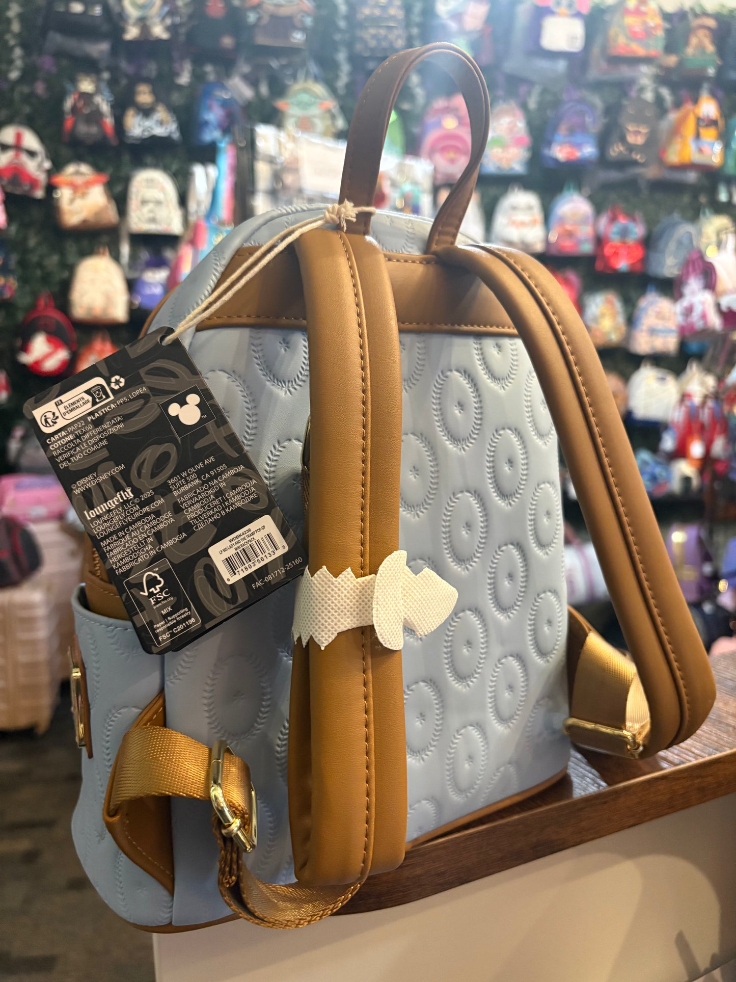 Loungefly Disney Lady and the Tramp Pop Up Mini Backpack