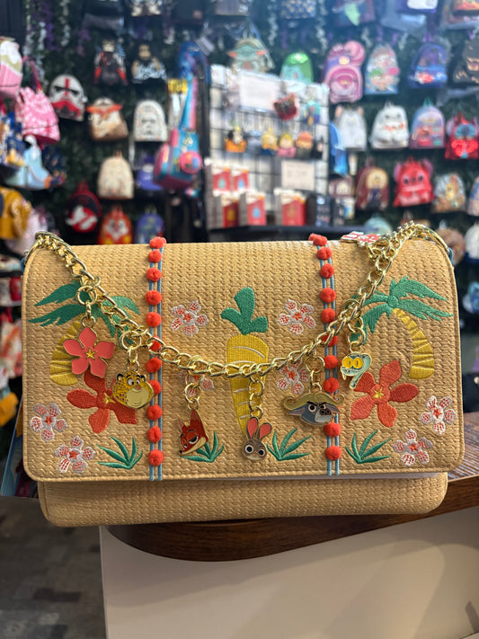 Loungefly Zootopia 2 Embroidered charm crossbody