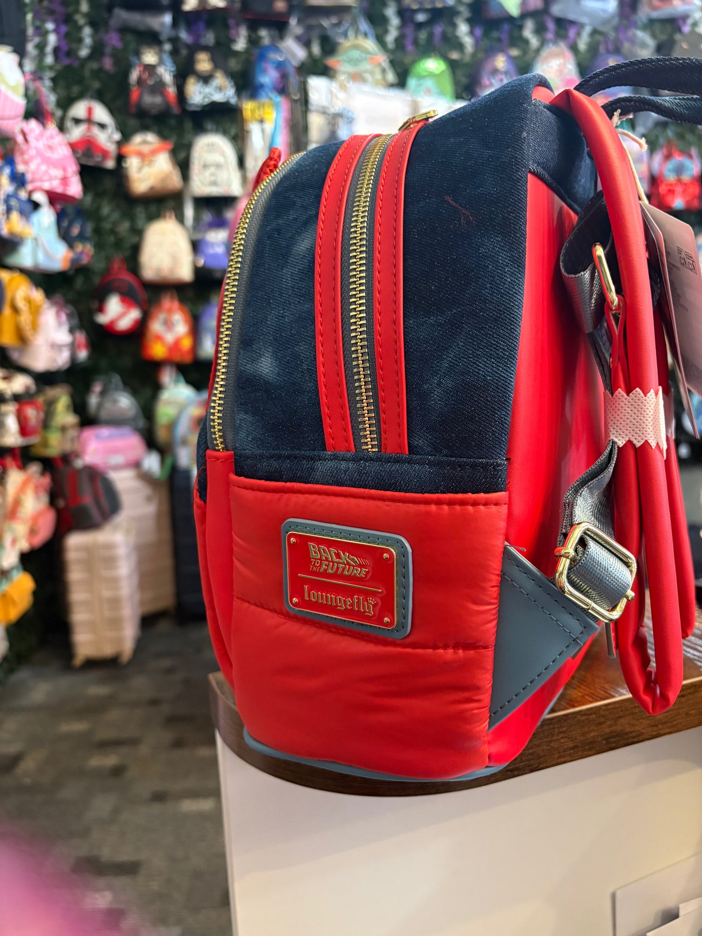 Loungefly Universal Back To The Future Marty McFly Jacket mini backpack