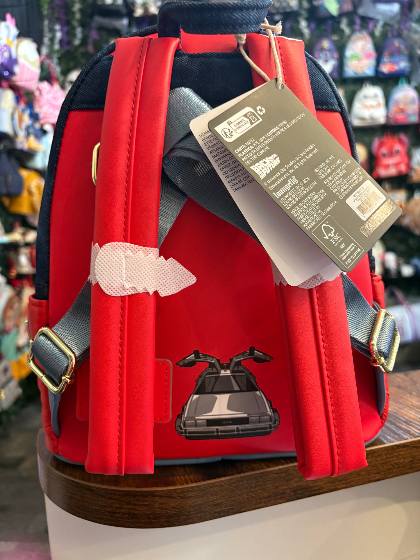 Loungefly Universal Back To The Future Marty McFly Jacket mini backpack