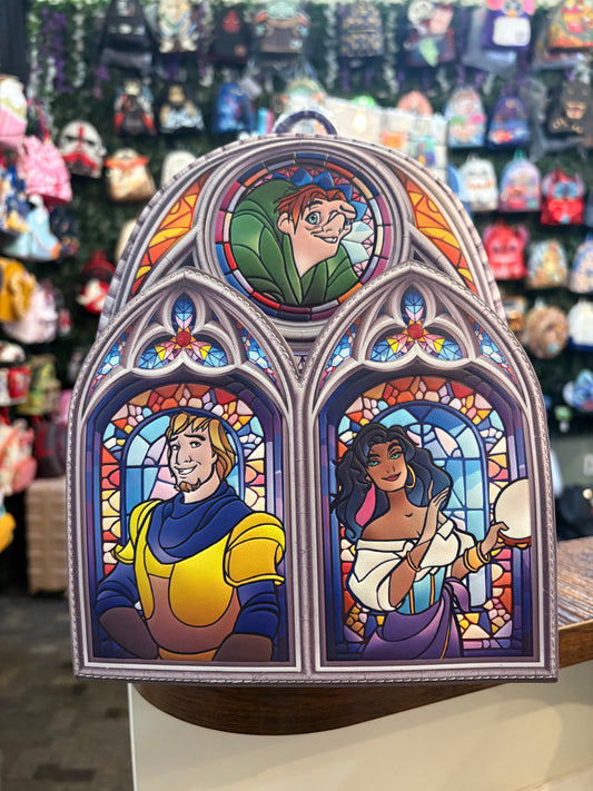 Loungefly Hunchback Stained glass mini backpack